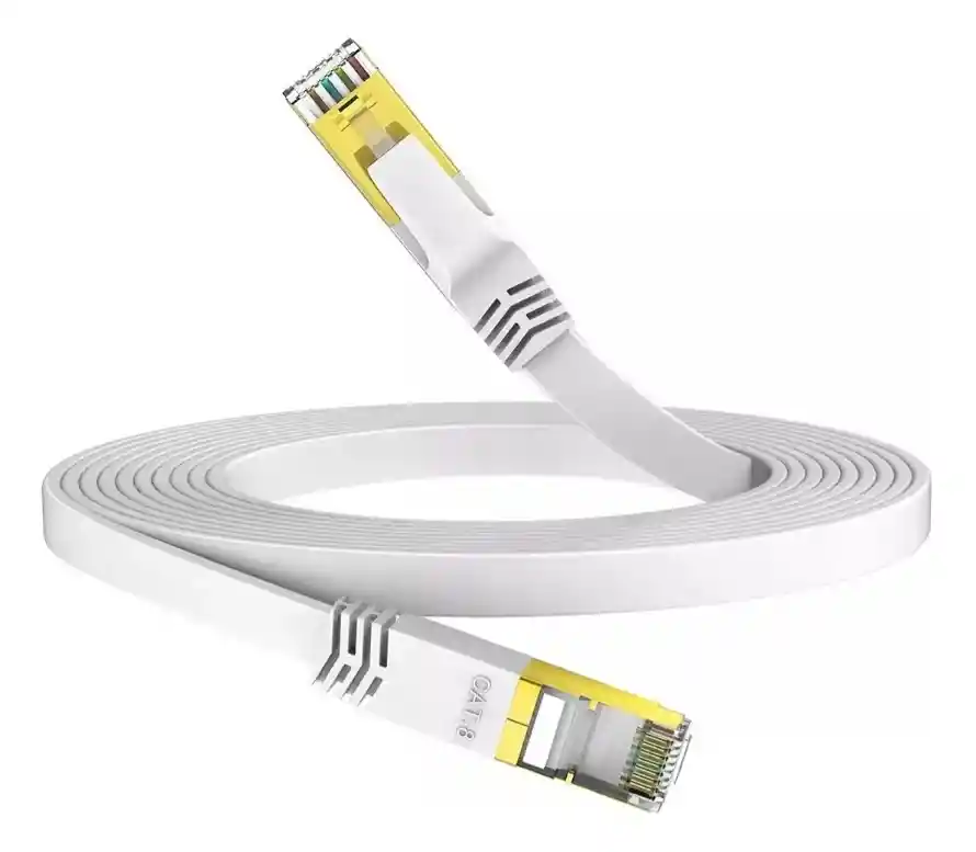 Cable De Red Lan Utp Ethernet Categoría 8 De 3 Metros Plano