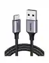 Cable Usb A A Usb C Ugreen 480 Mbps Reforzado De 1 M Color Negro