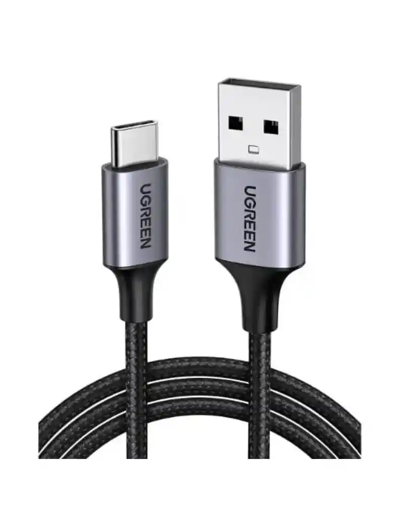Cable Usb A A Usb C Ugreen 480 Mbps Reforzado De 1 M Color Negro