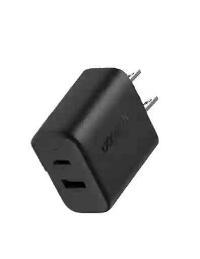 Cargador 2 En 1 Ugreen Carga Rápida 20w Negro 1 Usb C, 1 Usb A