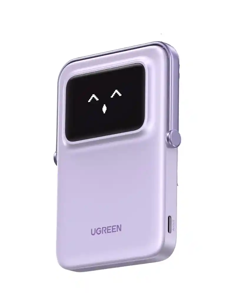 Power Bank Ugreen Magsafe Mini 5000mah 20w Con Pantalla Morado