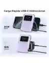 Power Bank Ugreen Magsafe Mini 5000mah 20w Con Pantalla Morado