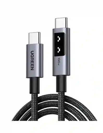 Cable Tipo C A Tipo C Ugreen Uno 100w 1m Con Pantalla Led