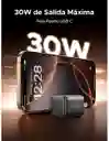 Mini Cargador Ugreen Nexode Usb C 30w Gan Cargador Tipo C Negro