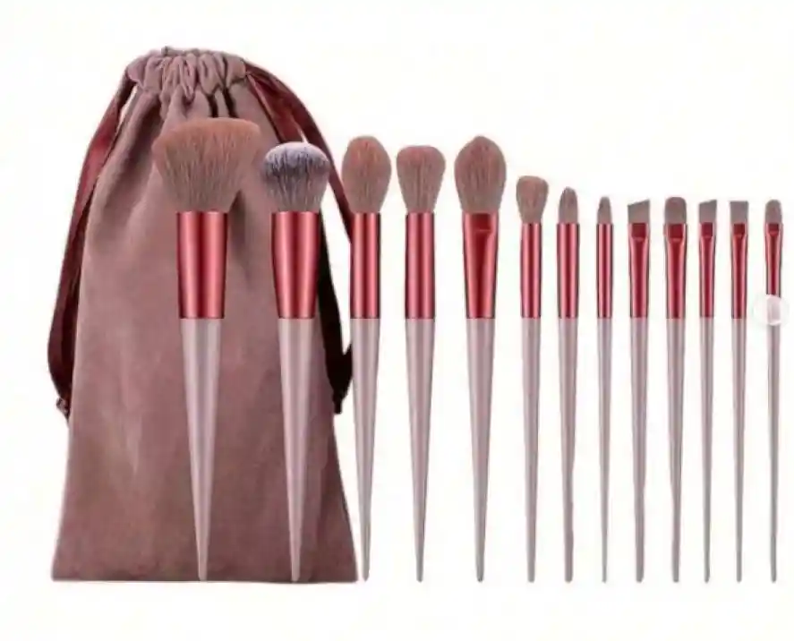 Juego De Brochas De Maquillaje De 13 Piezas