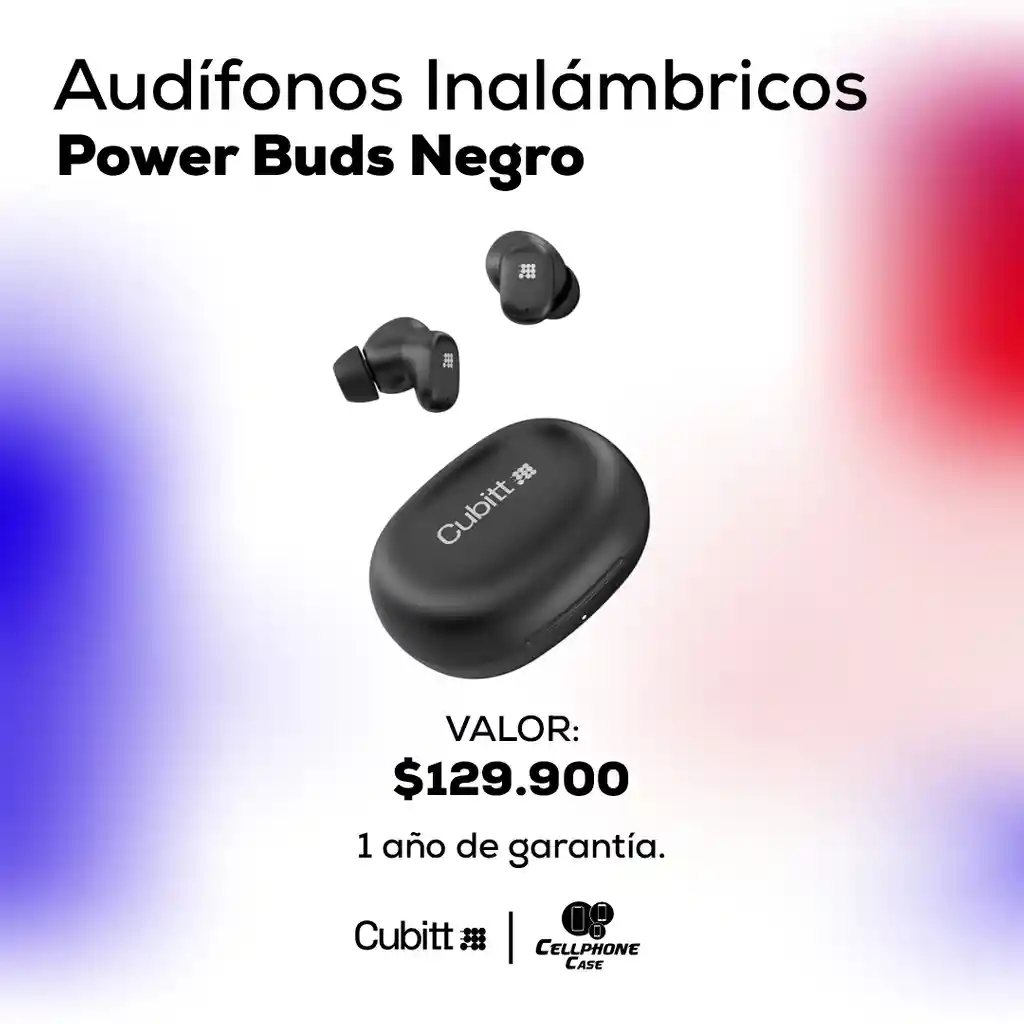 Audífonos Inalámbricos Power Buds Negro
