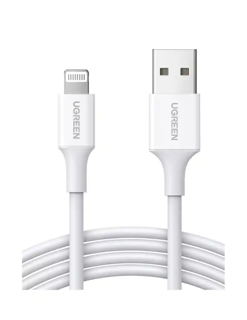 Cable Usb-a A Lightning Ugreen 1m Mfi Blanco Tpe