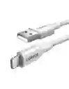 Cable Usb-a A Lightning Ugreen 1m Mfi Blanco Tpe