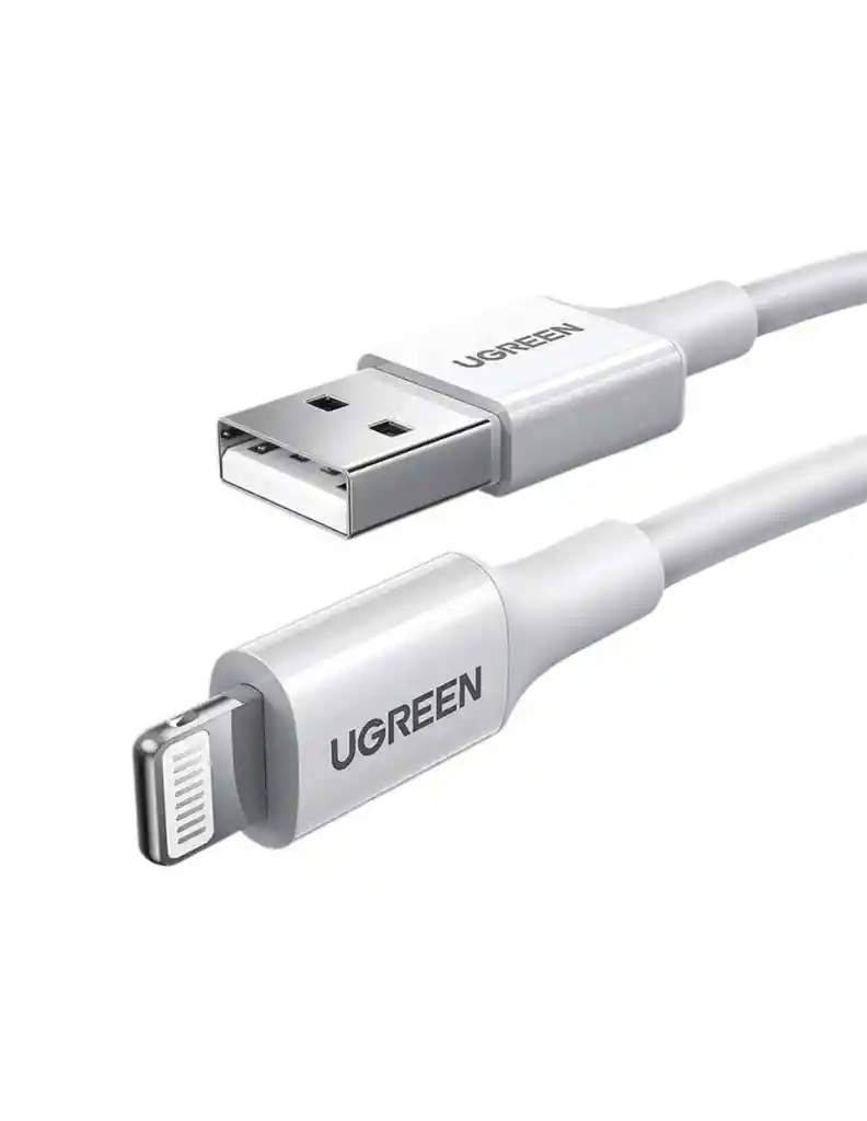 Cable Usb-a A Lightning Ugreen 1m Mfi Blanco Tpe