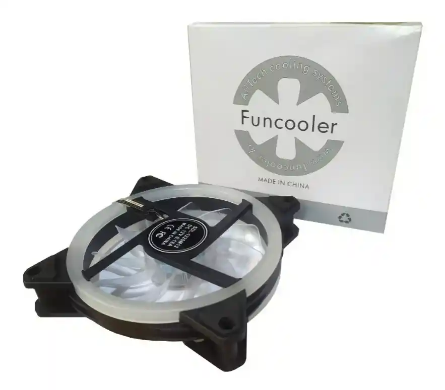 Ventilador Para Torre Gamer 12cm Rgb Doble Anillo