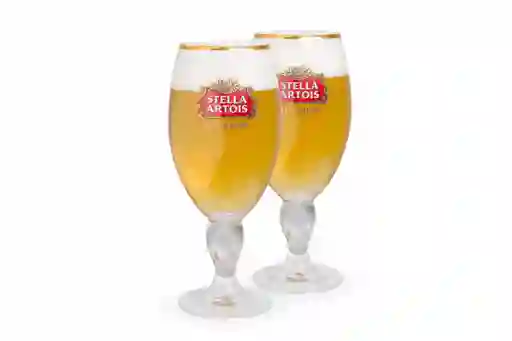 2 Copas Caliz Stella Artois 250 Ml En Vidrio Originales.