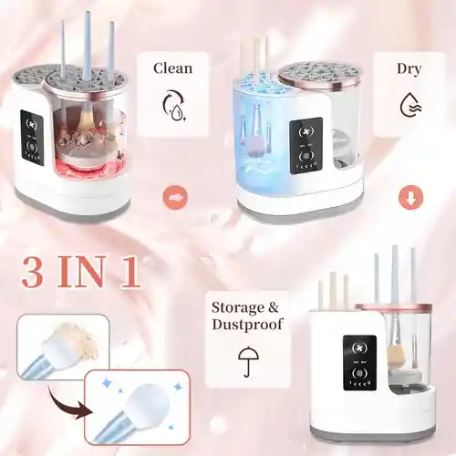 Lavadora De Brochas Digital Eléctrica 3 En 1 Portátil Usb