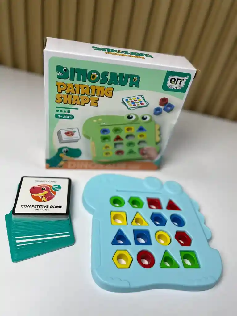 Juego Coincidencia Tarjetas Y Figuras Dinosaurio