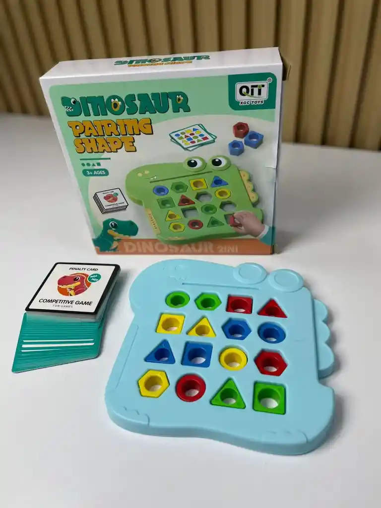 Juego Coincidencia Tarjetas Y Figuras Dinosaurio