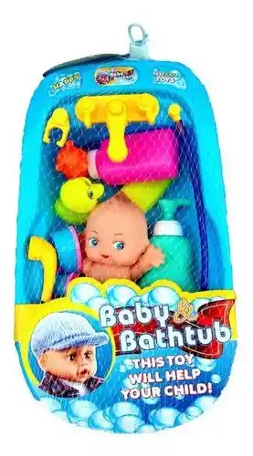 Bañera Muñeco Mini Baño Ducha Juguete Infantil