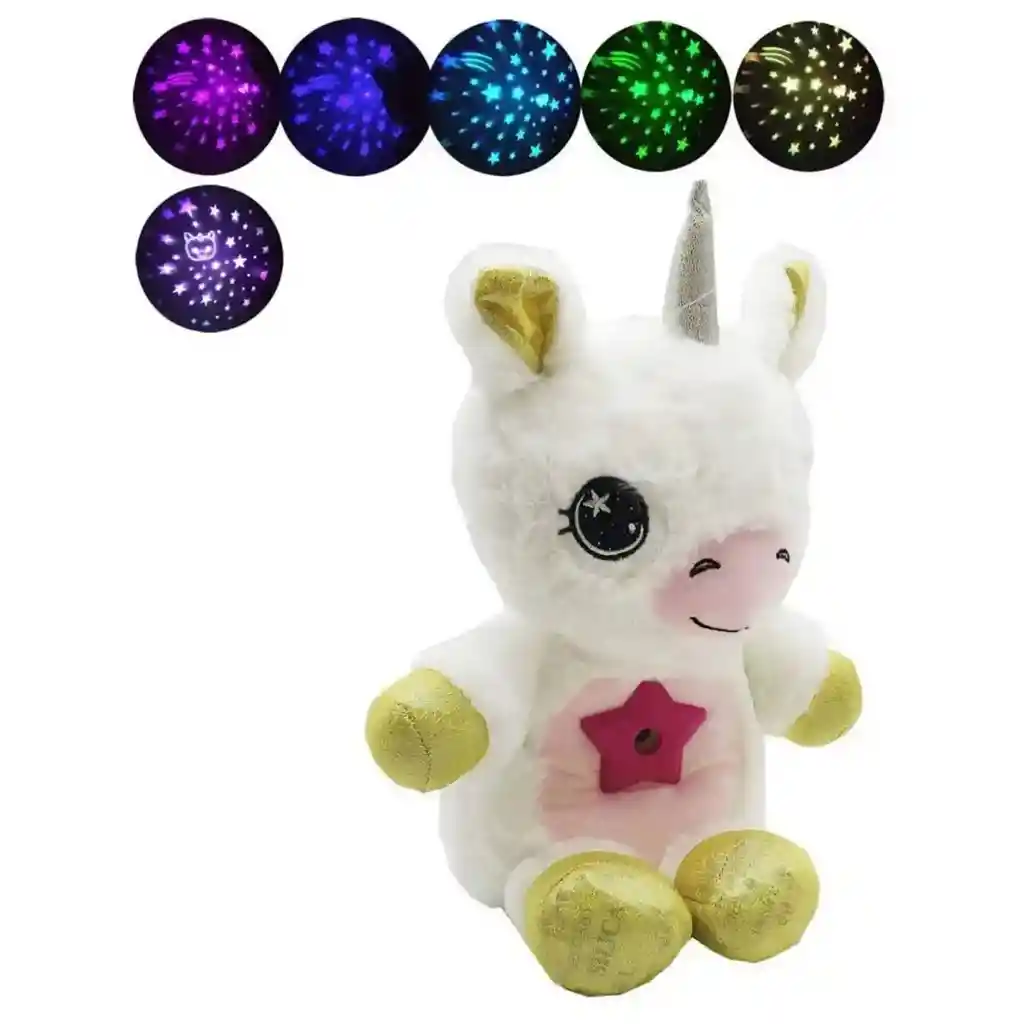 Peluche Proyector De Estrellas Star Belly Muñeco Luminoso