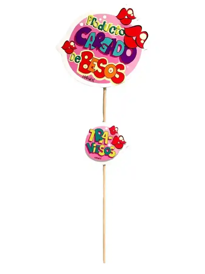 Hablador Para Fotos Fiesta Y Regalo Producto Cargado De Besos Cumpleaños Amor Aniversario Party