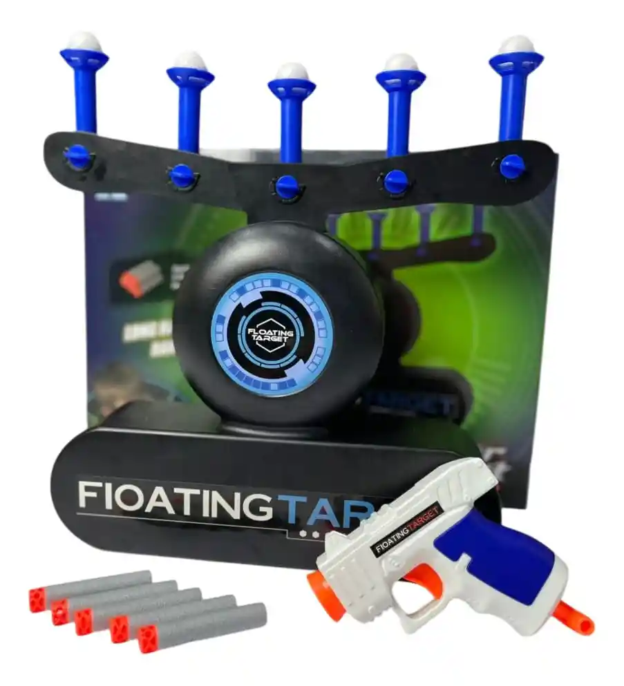 Hover Blast - Juego Juguete De Dardos Con Blanco Flotante