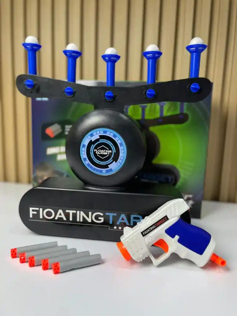 Hover Blast - Juego Juguete De Dardos Con Blanco Flotante