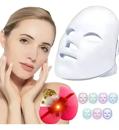 Mascara Fototerapia Led Facial Anti Arrugas Cuello Acné