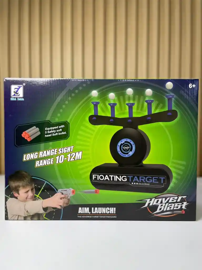 Hover Blast - Juego Juguete De Dardos Con Blanco Flotante