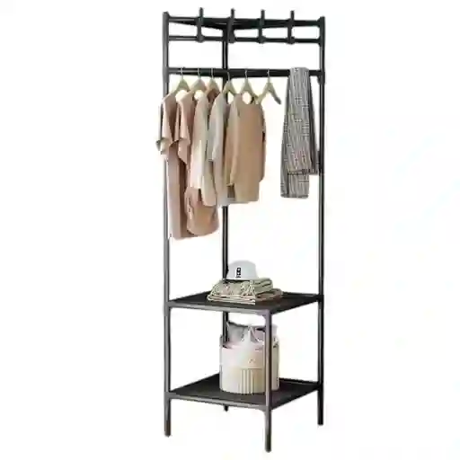 Perchero Multifuncional Con Estante Para Ropa