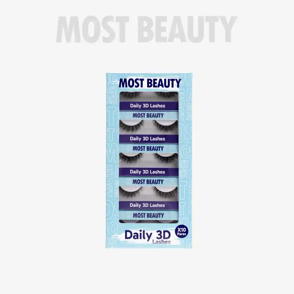 Caja De Pestañas Most Beauty G4 (10 Pares)