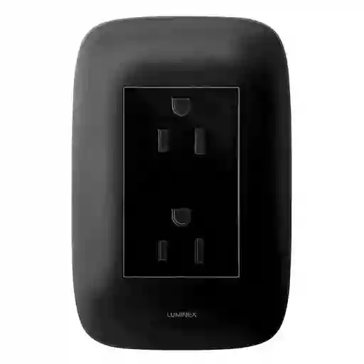 Toma Galica Doble Negro Matte- Legrand Gl2-303gn