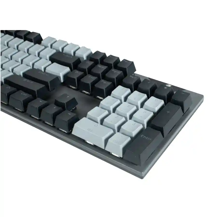 Teclado Gamer Mecanico Jeqang Jk919 Rgb Negro Gris