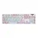 Teclado Gamer Mecanico Jeqang Jk919 Rgb Rosa