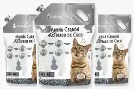 Arena Para Gato Calabaza Carbon Activado X4.5kg