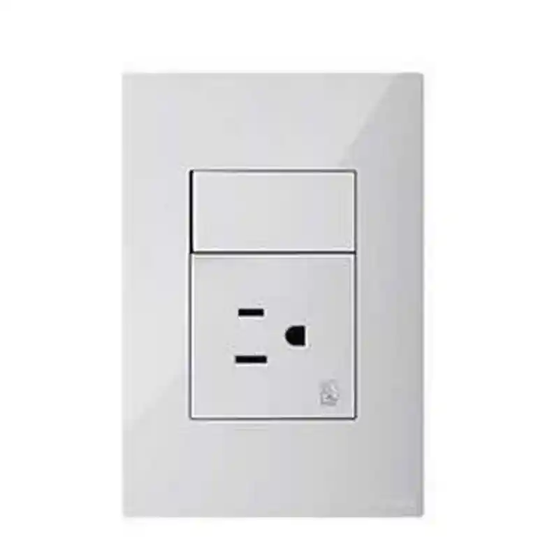 Toma 2 Polos+tierra+interruptor Sencillo Lp Pro Clickme - Legrand 687630l