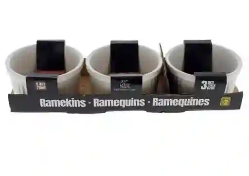 Set 3 Ramequines De Cerámica 70 Ml – 2.4 Oz