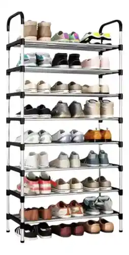 Zapatero Organizador 8 Estantes Color Negro Pablukas
