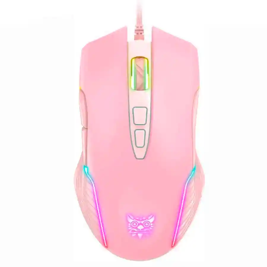 Mouse Gamer Onikuma Cw905 Rosa Rgb