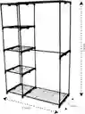 Closet Tubular Colgador De Ropa Armable 2 Niveles Metálico