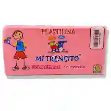 Plastilina Rosada Grande 250 Gr Mi Trensito