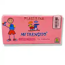 Plastilina Rosada Grande 250 Gr Mi Trensito