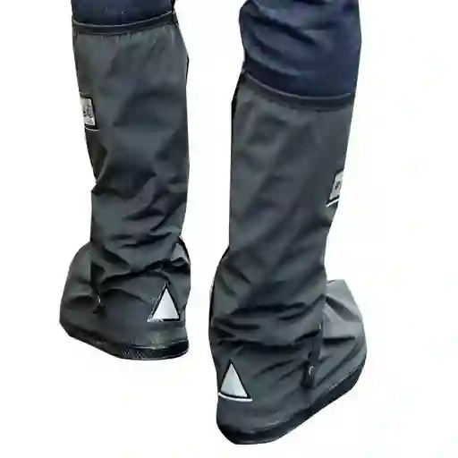 Bota Impermeable De Lona Con Cremallera