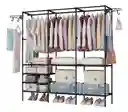 Closet Organizador 3 Espacios Zapatero Perchero Multifunción