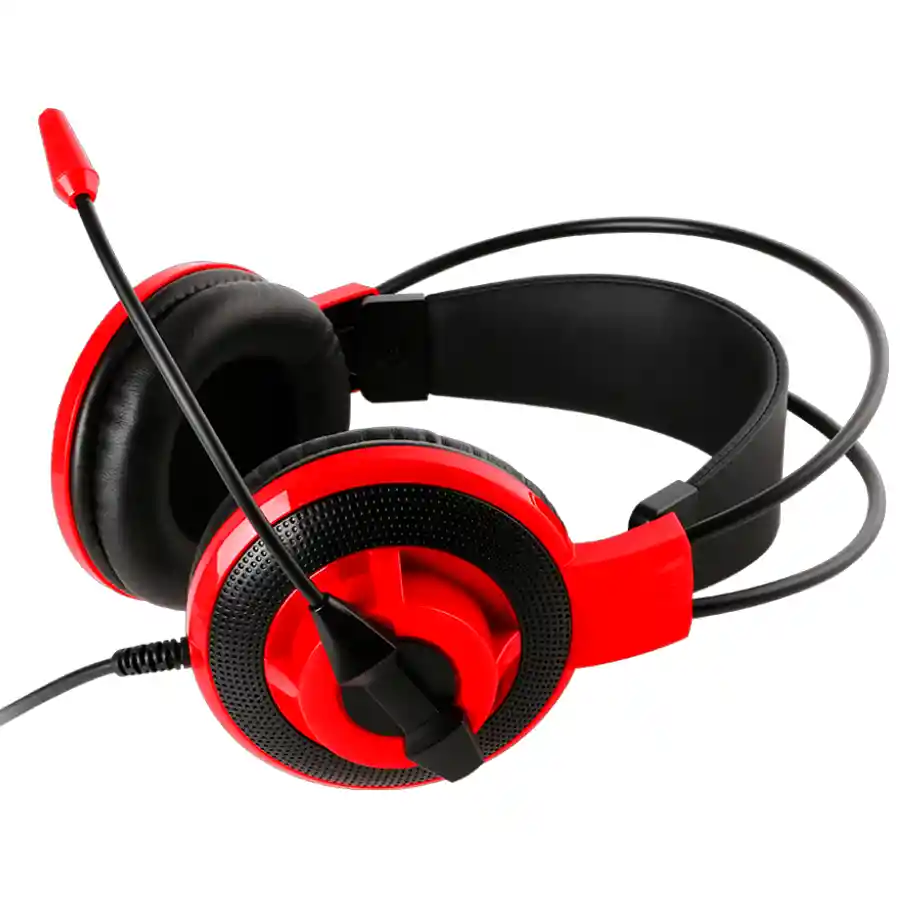 Diadema Gamer Msi Ds501 Negra Y Rojo