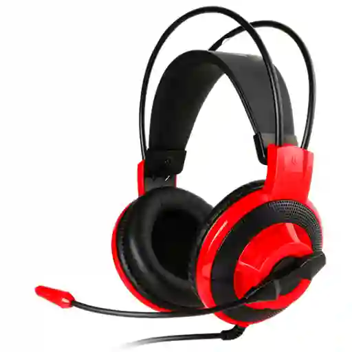Diadema Gamer Msi Ds501 Negra Y Rojo