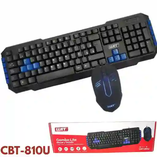 Combo Teclado Y Mouse Alambrico Wit Cbt-810u Usb Keyboard