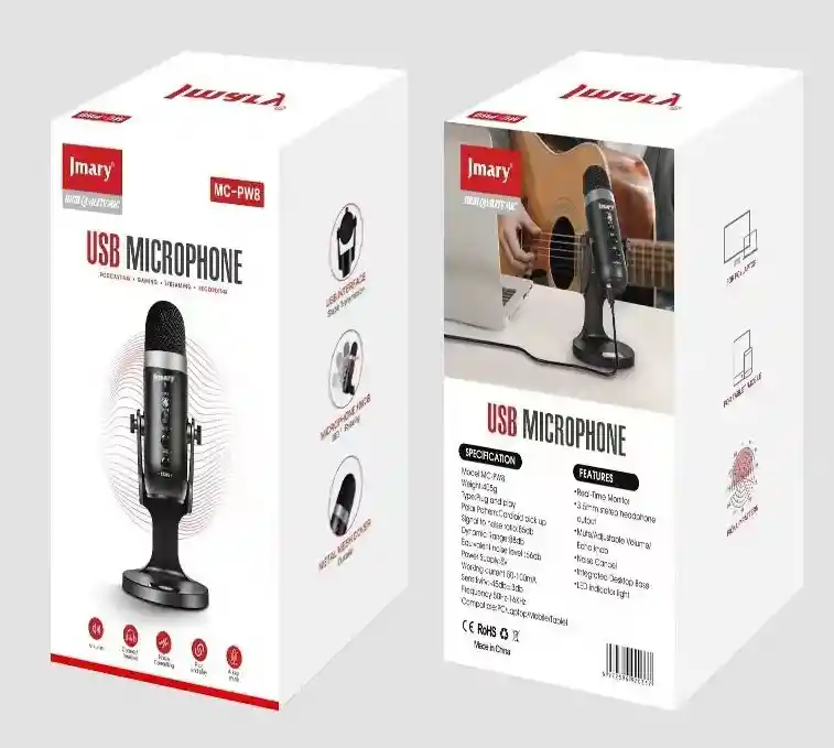 Micrófono Usb Profesional Jmary Mc-pw8