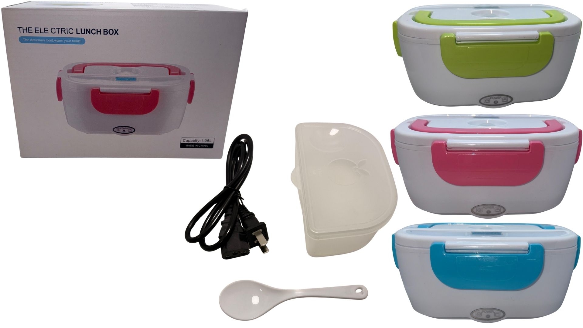 Lonchera Elettrica Portatile 1,5L - Riscaldatore Auto/Casa 80W, 2 Contenitori In Acciaio Inox 304, Per Camionisti E Ufficio - 2