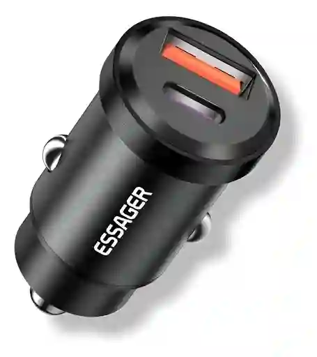 Cargador Carro Essager Usb-a+usb-c Carga Rápida 54w Aluminio
