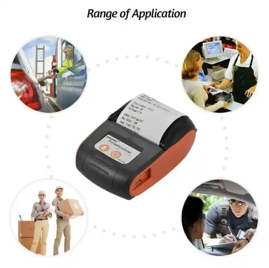 Mini Impresora Inalambrica Portatil Bluetooth Termica 58mm.