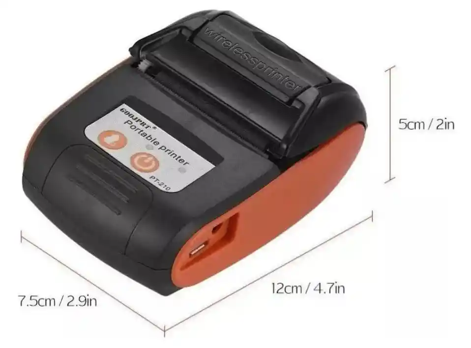 Mini Impresora Inalambrica Portatil Bluetooth Termica 58mm.