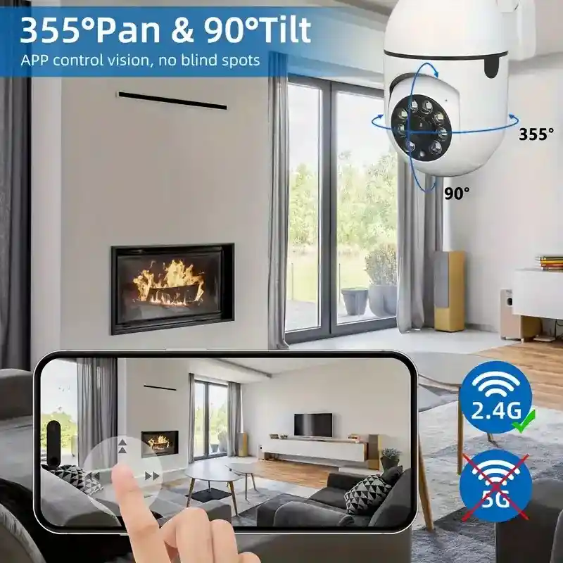 Cámara Wifi Smart Robotica Domo 360° Visión Nocturna