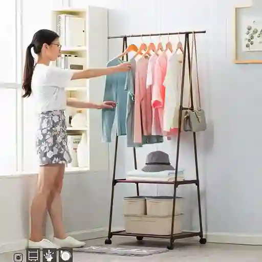 Perchero Triangular Multifunción Para Dormitorio Extraíble Con Ruedas, Perchero De Pie Para Colgar Ropa